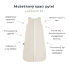 Mušelínový spací pytel M