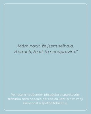 Nejste špatní rodiče 🫂❤️‍🩹 opravdu ne.