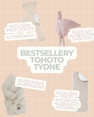 Blíží se třicítky 🌡️☀️! A my to sledujeme na vašich objednávkách… za poslední týden se opakují hlavně podložky proti...