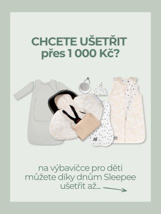 Potřebujete doplnit výbavu? Kdy jindy, když ne teď! 🤌🏼 Dny Sleepee platí do 14.9.!