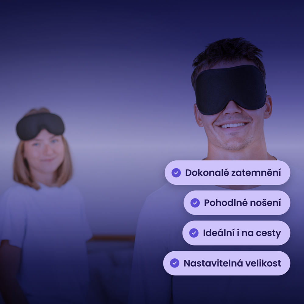Výhody masky na spaní Midnight – dokonalé zatemnění a pohodlné nošení