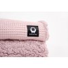 Světel starorůžová beránková deka s vaflovinou sleepsheep pro miminka i větší děti.