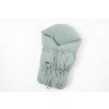 šněrovací mušelínová zavinovačka | dusty mint s výšivkou