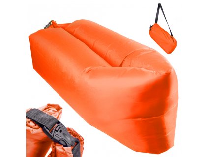 Nafukovací postel Lazy BAG SOFA oranžová 230x70cm