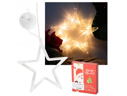 LED závěsná světla Vánoční hvězda dekorace