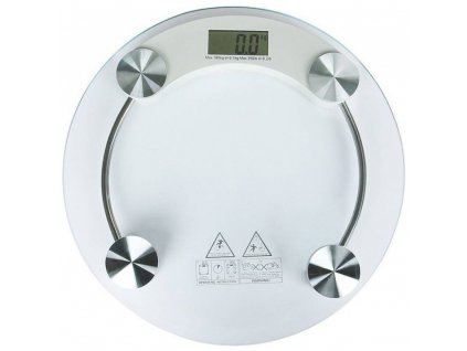 Elektronická koupelnová váha 180 kg sklo lcd