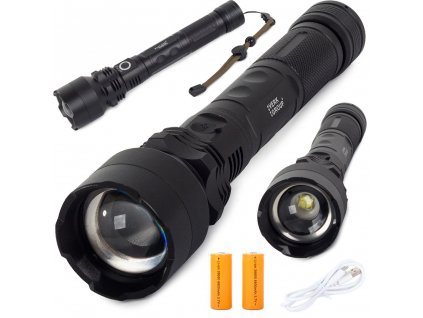 Svítilna LED XHP50 USB Zoom Flashlight