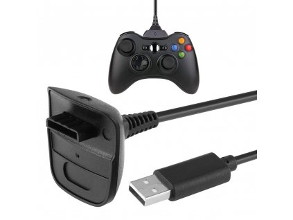 Nabíjecí kabel pro xbox 360 usb play charge pad