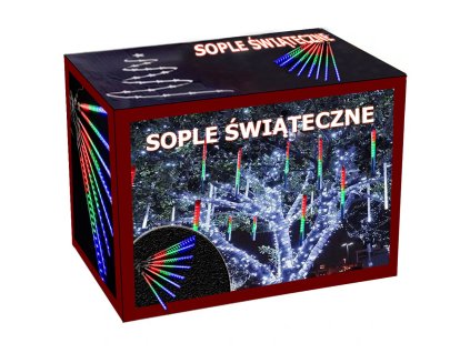 Svítidla rampouchy meteory vedl padající sníh 50cm ip44