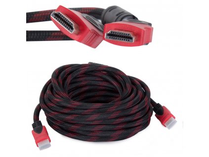 Kabel HDMI 1.4 4k 3D UHD 10m měděný 48bitový