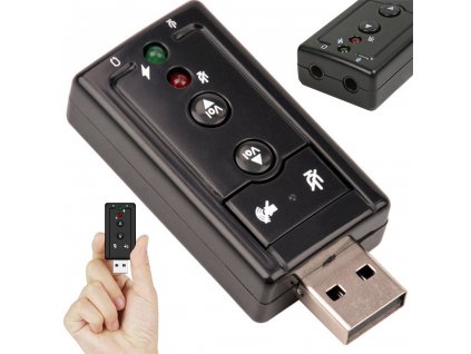 Soundcard usb 7.1 microphone headphone jack