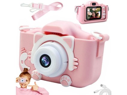 Digitální fotoaparát pro děti s hrami fotoaparát hry kočička