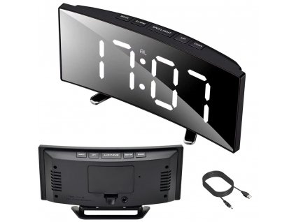 Digital clock electronic alarm led thermometer