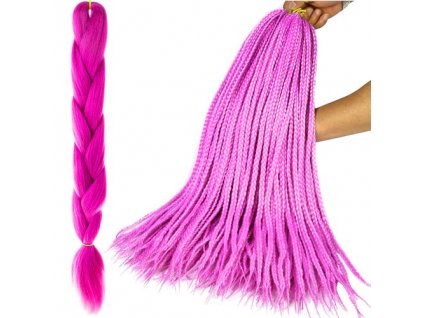 Copánky ze syntetických vlasů - fialové