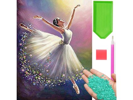 Diamond embroidery ballerina set diamond painting