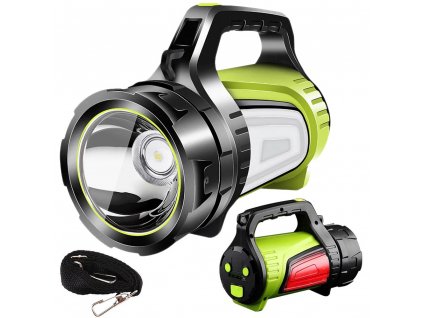 Rechargeable led torch searchlight powerful powerbank