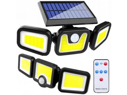 Solar lamp 100 cob with twilight movement sensor