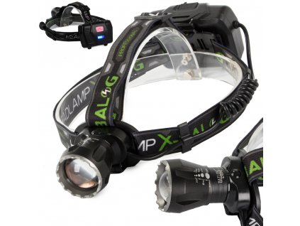 Bailong led headlamp xhp160 powerbank zoom