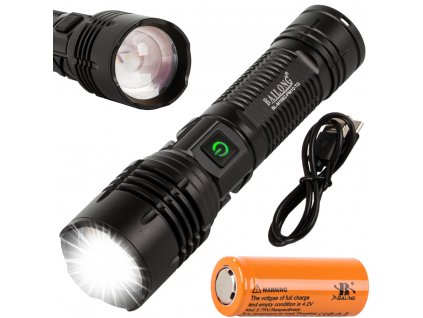 Tactical torch bailong strong led pm10-tg zoom