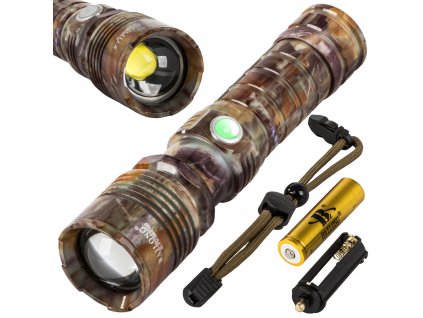 Bailong zoom cree led xhp160 usb tactical torch