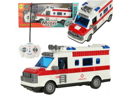 Dětská ambulance na dálkové ovládání světla zvuk 1:30