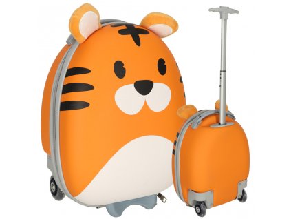 Dětský cestovní kufr na kolečkách tygr