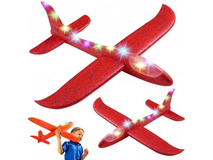 47cm lighting led globe styropian airplane large