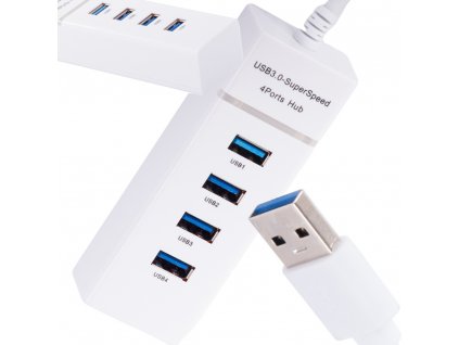 Rozbočovač USB 3.0 rozbočovač portů 4 portový rozbočovací adaptér