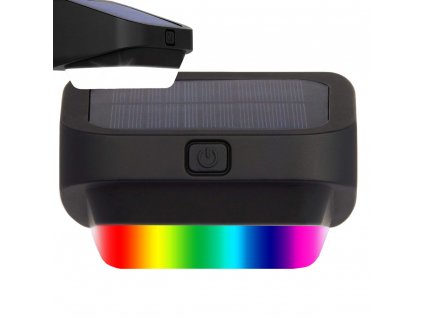 Solární zahradní led světlo rgb pro schody terasy plot soumrak senzor