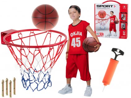 Basketbalová deska míč basketbalová obruč kovová