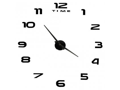 Nástěnné hodiny velké 80-120cm černé 12 číslic