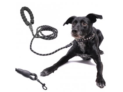 Vodítko pro psy na laně odolné reflexní 3m