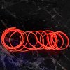 LED ambientní osvětlení do auta / auto USB / 12V páska 3m červená