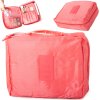 Cestovní kosmetická taška cestovní organizér kabelka růžová