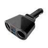 Rozbočovač pro autozapalovač 2x USB, 12-24V, Voltmetr