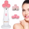 Elektrický masážní kartáč na mytí obličeje 3v1