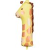 Fóliový balónek číslo "1" - Žirafa 31x82 cm