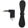 Černý ventilátor micro USB