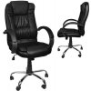 Kancelářská židle, ekokůže - černá MALATEC