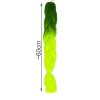 Syntetické vlasy ombre green / neonové copy W10344