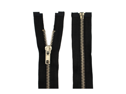 Zip kovový 6mm stříbro 90cm