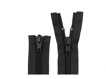 Zip spirálový 5mm 2 jezdci 70cm