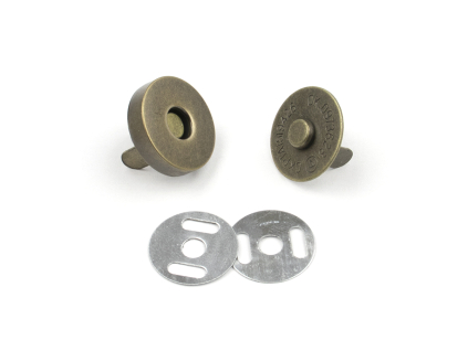 Zapínání magnetické Ø 18 mm tmavý nikl