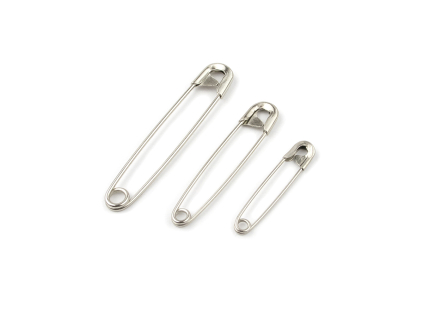 Špendlíky spínací mix velikostí nikl