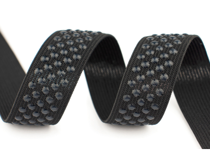 Pruženka silikon TEČKY černá 25mm