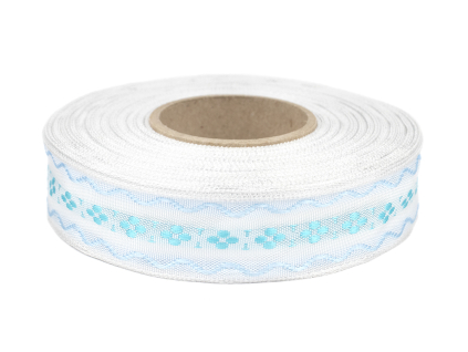 Stuha plátnová s drátkem šíře 25 mm