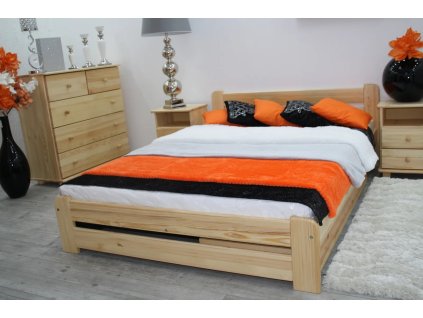 Postel NEVADA 120x200 | MASIV BOROVICE (Barva barva bílá)