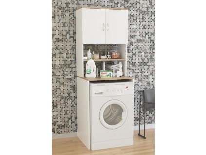 560649 minano vysoka skrin na pracku bila borovice