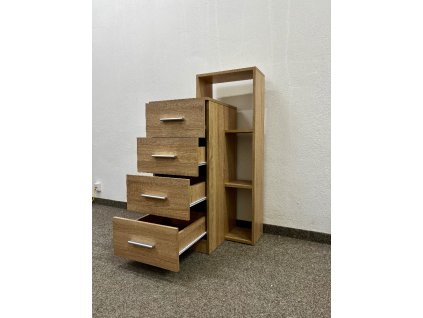 Komoda s regálem S-001