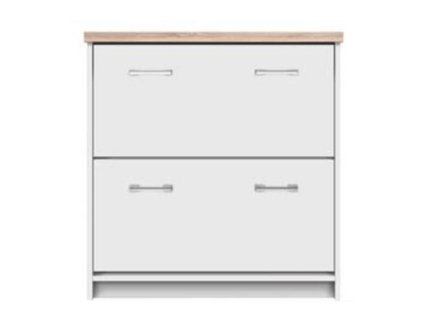 botnik 2k biela dub sonoma VITALIO na bielom pozadi